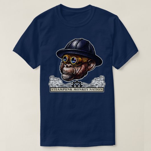 T-shirt Nation singe de Steampunk (Design devant)