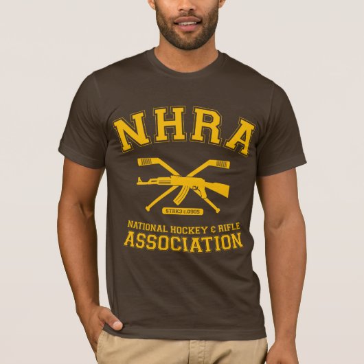 T-shirt national d'association d'hockey et de (Devant)