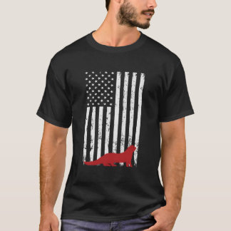 T-shirt National Ferret Day 4Th July Usa Flag Ferret
