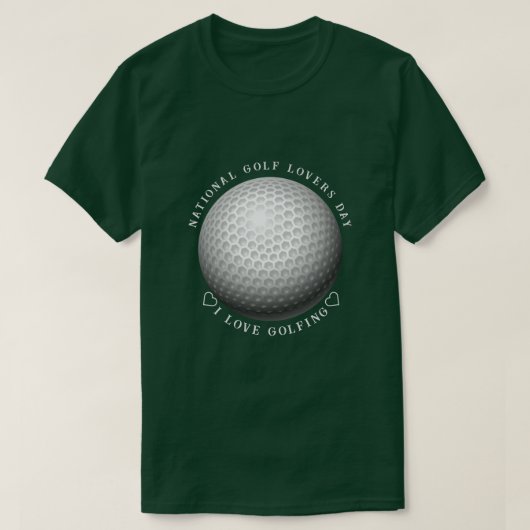T-shirt National Golf Day Sports (Design devant)