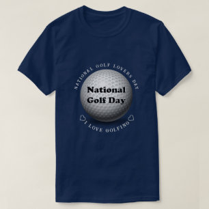 T-shirt National Golf Day Sports