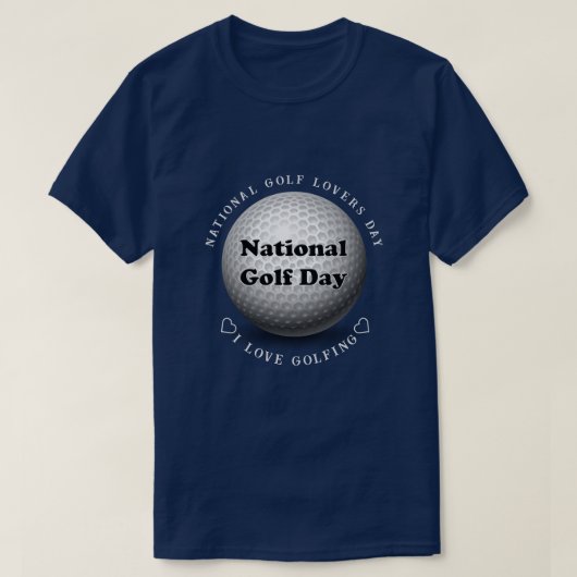 T-shirt National Golf Day Sports (Design devant)