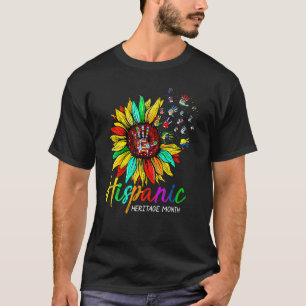 T-shirt National Hispanic Heritage Month Sunflower All Cou
