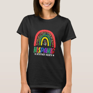 T-shirt National Hispanique Héritage Mois Arc en Ciel Tout