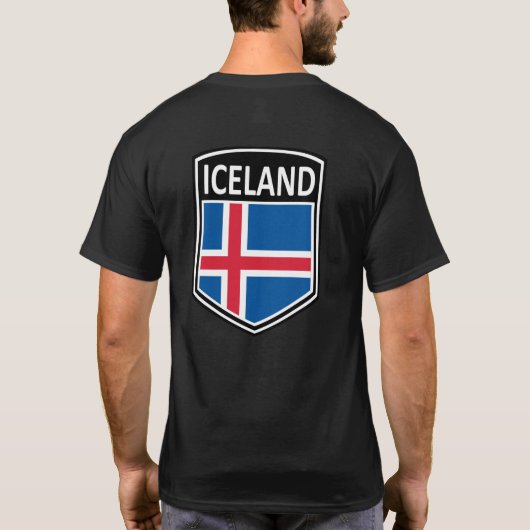 T-shirt National - Islande (Dos)