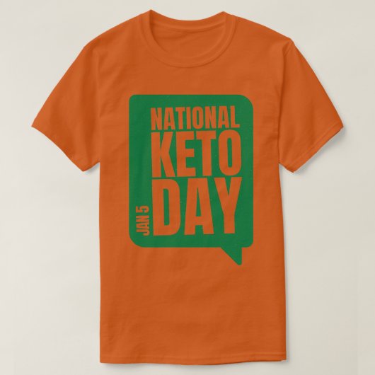 T-shirt National Keto Day Ketogène Diet (Design devant)