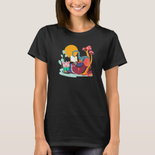T-shirt National Lire un jour de livre Cute Pig Eléphant L