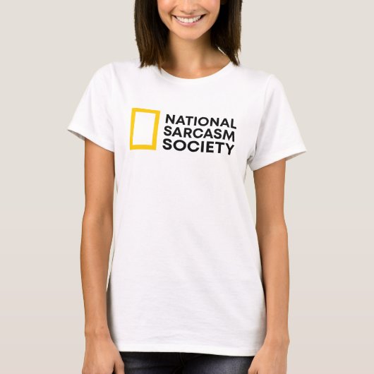 T-shirt National Sarcasm Society - Amusant (Devant)