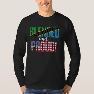 T-shirt Nationalité Fier Et Flime Moitié Tanzanienne Moiti