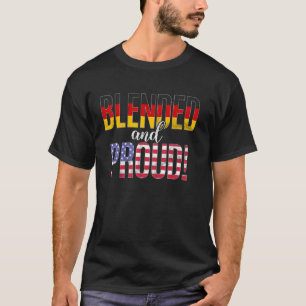 T-shirt Nationalité mélangée et fière moitié allemande moi