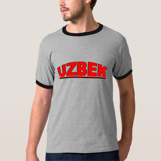 T-shirt Nationalités - "Ouzbékistan " (Devant)