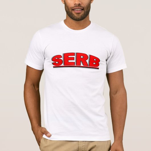 T-shirt Nationalités - "Serbe " (Devant)