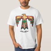 T-shirt Native American Desert Thunderbird Nom modifiable (Devant)