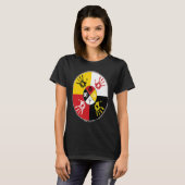 T-shirt Native American Medicine Wheel MMIW Main (Devant entier)