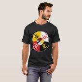 T-shirt Native American Medicine Wheel MMIW Main (Devant entier)
