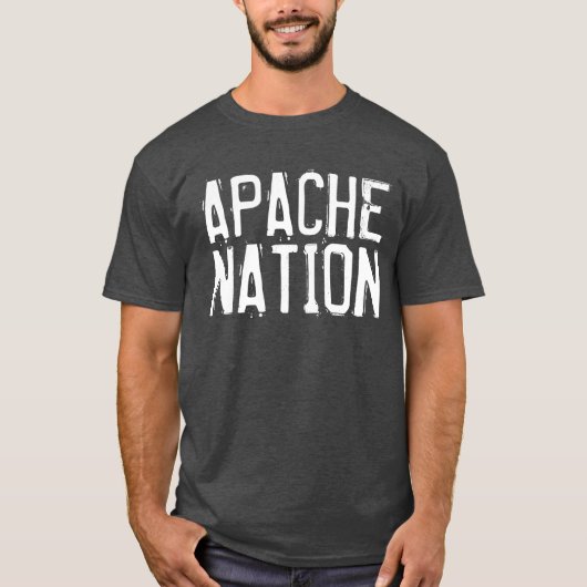T-SHIRT NATIVE AMERICAN T-SHIRTS, NATION APACHE (Devant)