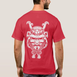 T-shirt Natori-ryu Kabuto et Menpo blancs