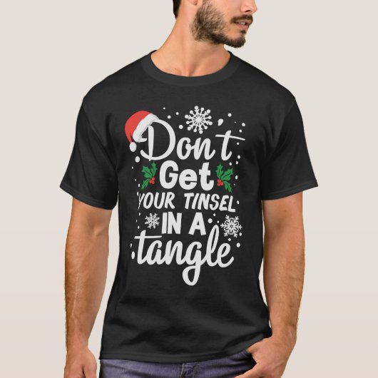 T-shirt N'attrape pas ton taureau dans un Noël de Tangle (Devant)
