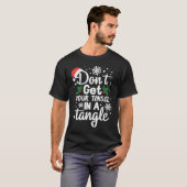 T-shirt N'attrape pas ton taureau dans un Noël de Tangle (Devant entier)