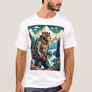 T-shirt nature avec aspect funky