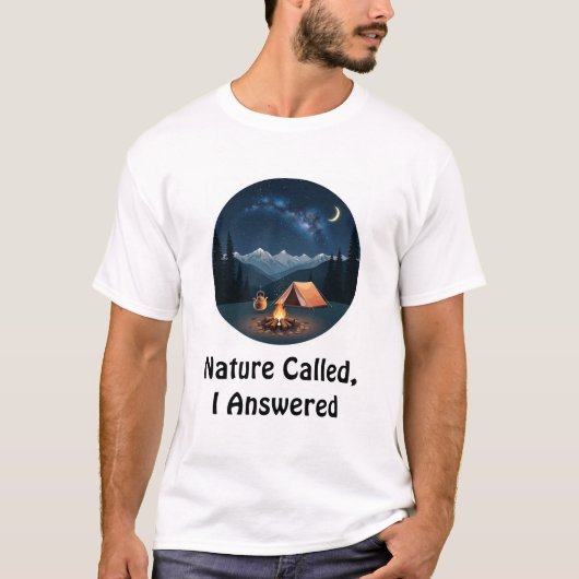 T-shirt Nature Called, I Answered (Devant)