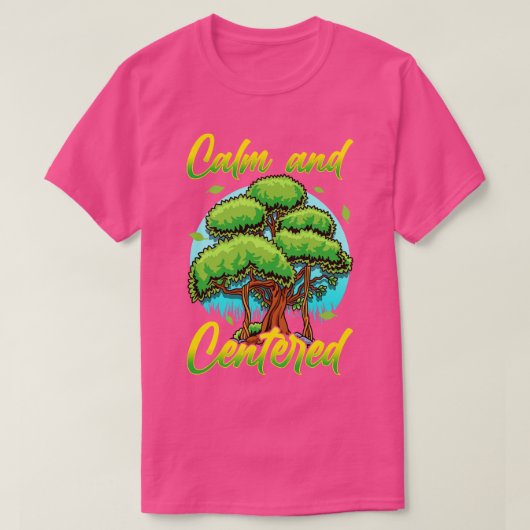 T-shirt Nature calme et centrée (Design devant)