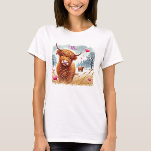T-shirt nature de la Vache de Highland