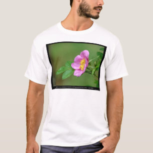 T-shirt Nature De L'Amour Rose Sauvage Tempête De Printemp