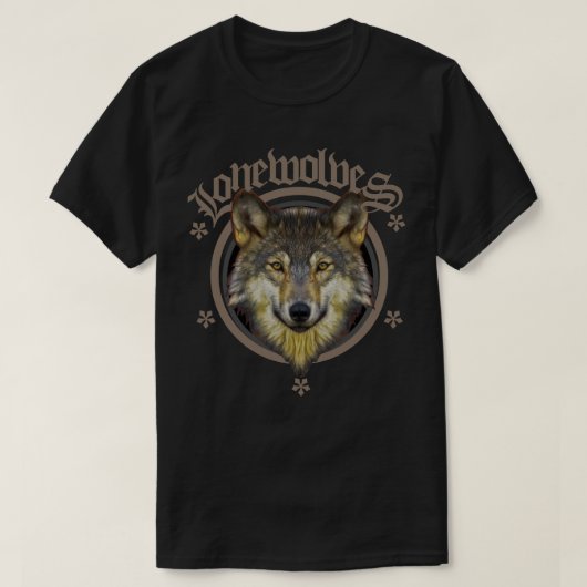 T-shirt Nature de loups solitaires (Design devant)