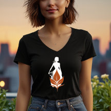 Nature et silhouette de femme Élégante Art Féminin