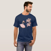T-shirt Nature Fleur De Cygne Et Hibiscus (Devant entier)