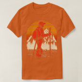 T-shirt Nature Hiker Aventure Randonnée Retro Sunset Extér (Design devant)