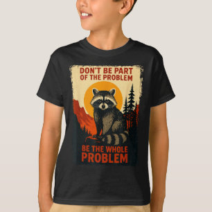 T-shirt Nature Idiote Raton Laveur Sarcastique Faune Extér