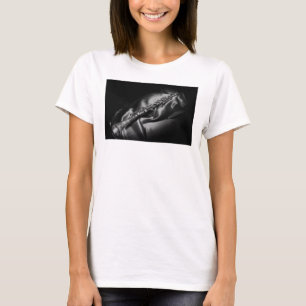 T-shirt Nature morte de clarinette ancienne, N&B