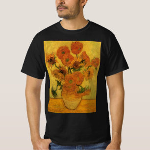 T-shirt Nature morte de Vincent van Gogh Vase aux 15 tourn