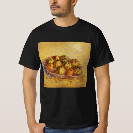 T-shirt Nature morte, panier de pommes de Vincent van Gogh (Devant)