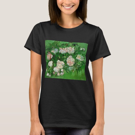 T-shirt Nature morte : Roses roses de Vincent van Gogh (Devant)