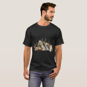 T-shirt Nature Ours Ours Ours Oie Cerf (Devant entier)