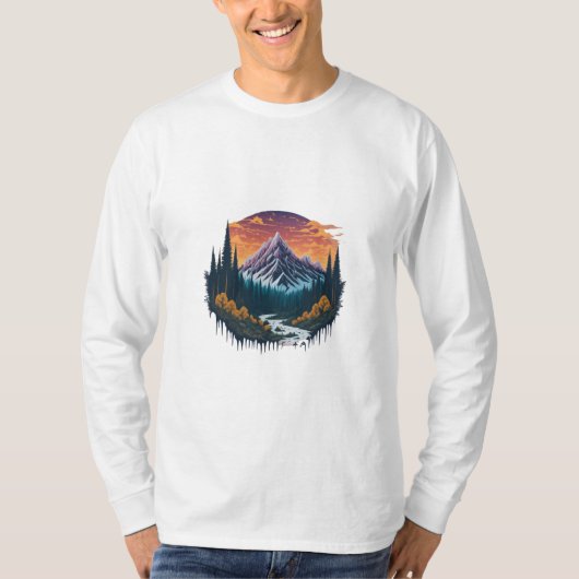T-shirt nature paisible (Devant)
