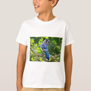 T-shirt Nature Photographie Shy Blue Jay Vêtements Cadeaux