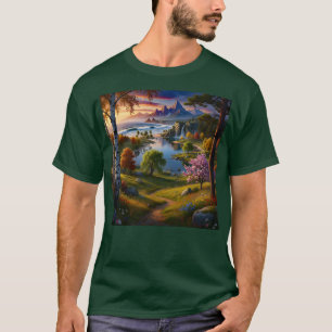 T-shirt Nature Sauvage Paysage Scénique Vagues de l'océan