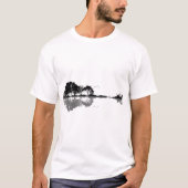 T-shirt Nature Soundwave Reflection Art (Devant)