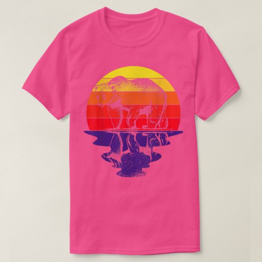 T-shirt Nature Sunset Bear (Design devant)
