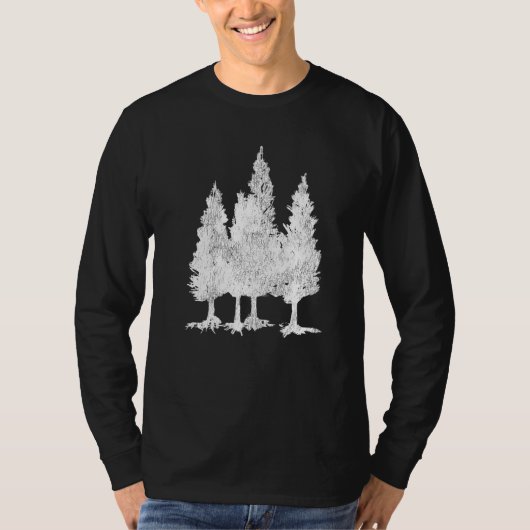 T-shirt Nature Tree Take A Hiking Hike For Hiker Men Pines (Devant)