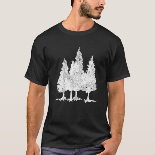 T-shirt Nature Tree Take A Hiking Hike For Hiker Men Pines (Devant)