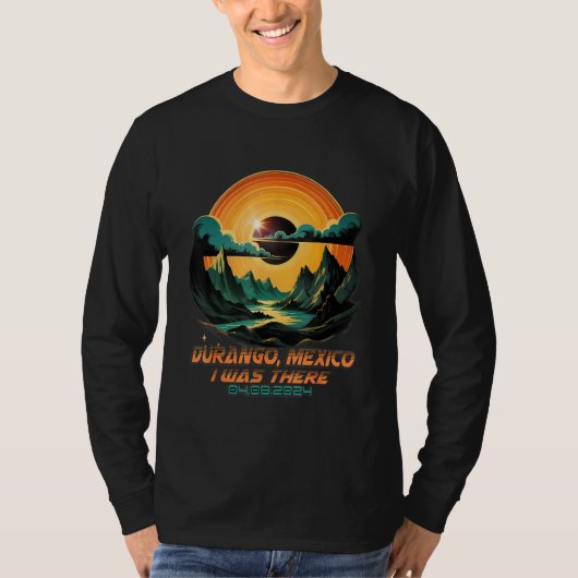 T-shirt Nature Wildlife Total Solar Eclipse 2024 Durango M (Devant)
