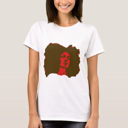 T-shirt Naturellement je fille d'Afro (Devant)