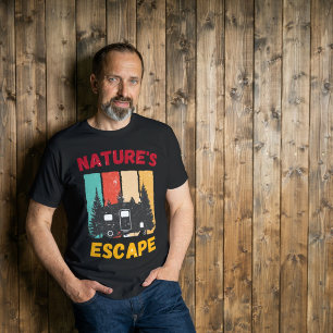 T-shirt Nature's Escape - Campers Life