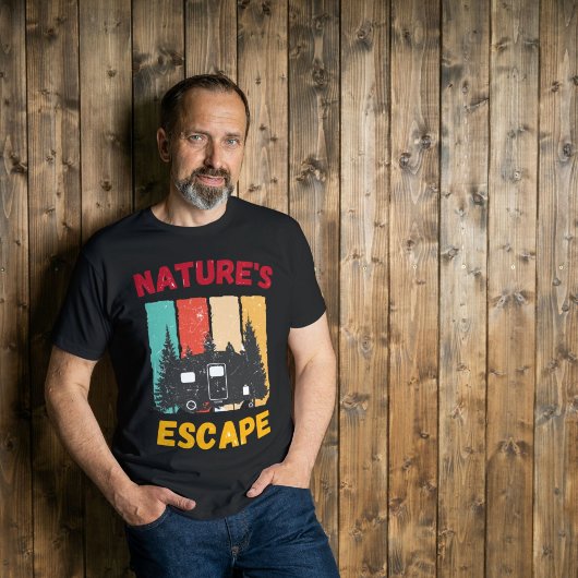 T-shirt Nature's Escape - Campers Life