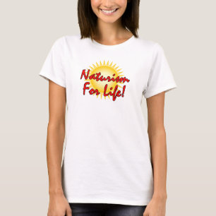 T-shirt Naturiste - Le Naturisme Pour La Vie